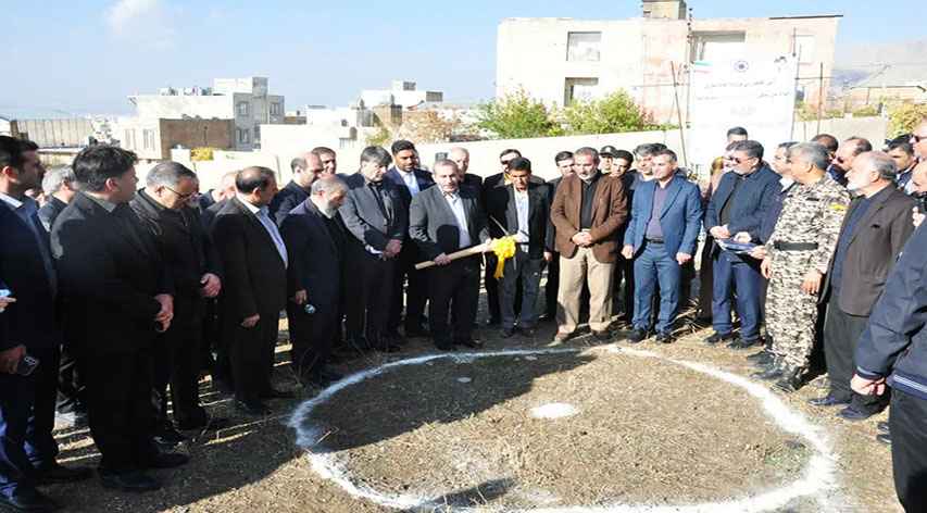 کلنگ زنی پروژه ملی مسکن ۲۷ هکتاری ایثارگران با حضور استاندار کرمانشاه